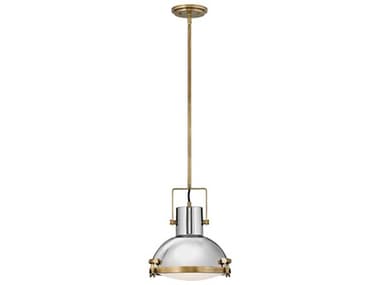 Hinkley Nautique 1-Light Heritage Brass Polished Nickel Pendant HY49067HB