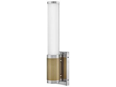 Hinkley Zevi 17" Tall Polished Nickel Lacquered Brass Glass LED Wall Sconce HY50060PN