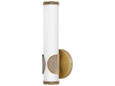 Hinkley Femi 13" Tall Lacquered Brass Glass LED Wall Sconce HY50080LCB