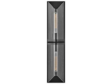 Hinkley Astoria 24" Tall 2-Light Black Oxide Glass Wall Sconce HY50712BX
