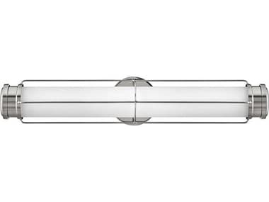 Hinkley Saylor 4" Tall Polished Nickel Glass LED Wall Sconce HY54302PN