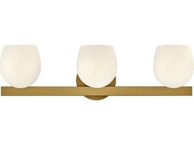 Hinkley Mae 3-Light Lacquered Brass Vanity Light HY57023LCBLL