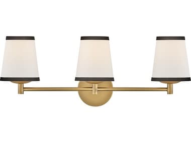 Hinkley Sonia 3-Light Lacquered Brass Vanity Light HY57053LCBOW