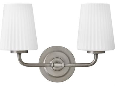 Hinkley Mckenna McKenna 2-Light Antique Nickel Vanity Light HY57402AN
