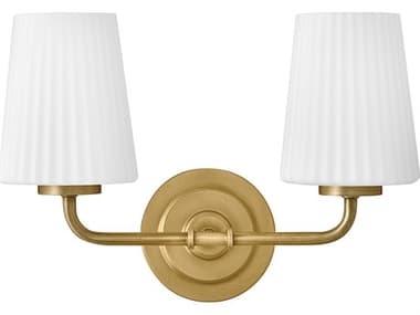 Hinkley Mckenna McKenna 2-Light Lacquered Brass Vanity Light HY57402LCB
