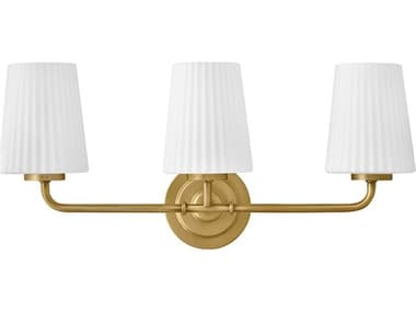 Hinkley Mckenna McKenna 3-Light Lacquered Brass Vanity Light HY57403LCB