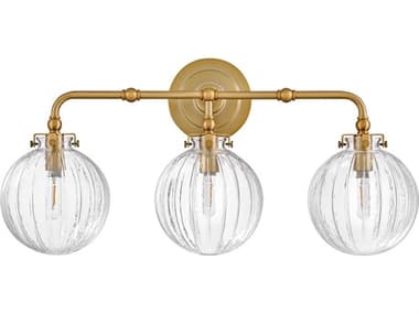 Hinkley Helene 3-Light Lacquered Brass Vanity Light HY57413LCB