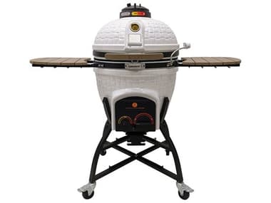 Icon XR402 Cast Iron White Deluxe Kamado Grill ICGCGXR402WDELUXE
