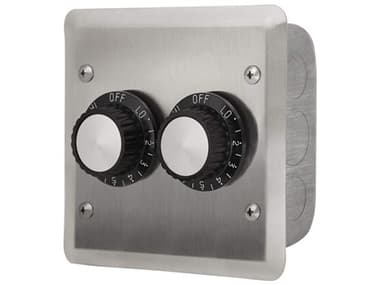 Infratech Value Control Stainless Steel 240 Volt Dual INF20 with Wall Plate & Gang Box IF144205