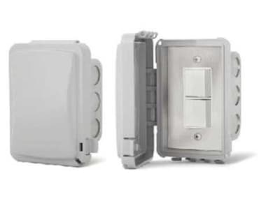 Infratech Single Duplex Switch Flush Mount & Gang Box 20 Amp Per Pole IF144310