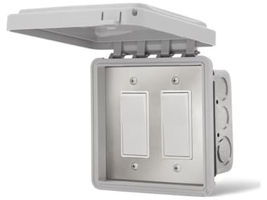 Infratech Value Controls Dual On/Off Switch Flush Mount & Gang Box 20 AMP Per Pole IF144415