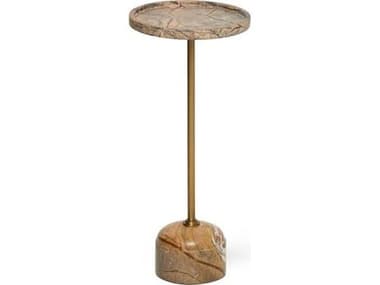 Interlude Home Rene Round Marble End Table IL118375