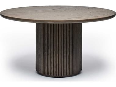 Interlude Home Laurel Round Wood Mocha Dining Table IL125957