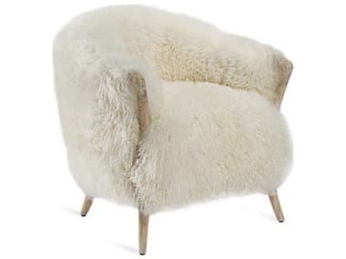 Interlude Home Ilaria Fur 29" Brown Accent Chair IL145262