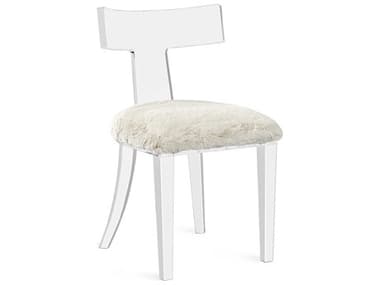 Interlude Home Tristan Fur Clear Side Dining Chair IL145267