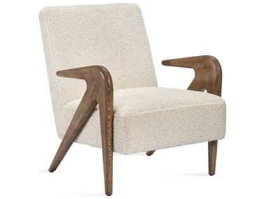 Interlude Home Angelica 26" Beige Fabric Accent Chair IL145269