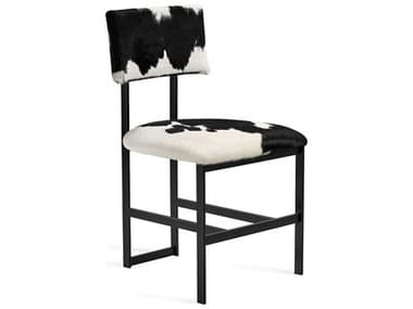 Interlude Home Landon-ii Leather Black Upholstered Side Dining Chair IL145272