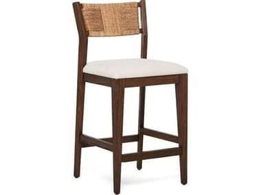 Interlude Home Colony Upholstered Sungkai Wood Counter Stool IL145356