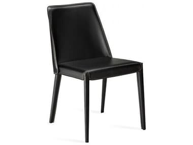 Interlude Home Malin Black Faux Leather Armless Dining Chair IL149161