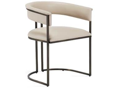 Interlude Home Emerson Beige Arm Dining Chair IL149928