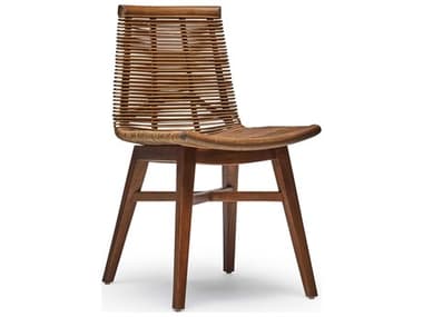 Interlude Home Sanibel Mahogany Wood Brown Side Dining Chair IL149950
