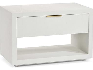 Interlude Home Montaigne Natural White / Antique Brass One-Drawer Nightstand IL188156