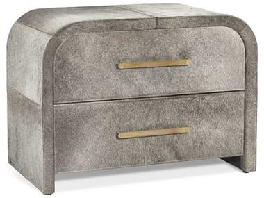 Interlude Home Boden 2-Drawers Gray Nightstand IL188228