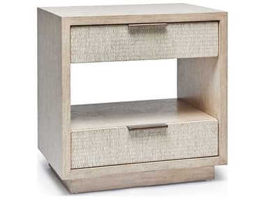 Interlude Home Harperly 2-Drawers Beige Nightstand IL188263