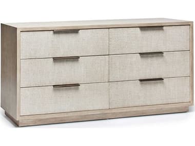 Interlude Home Harperly 6-Drawers Beige Double Dresser IL188271