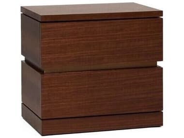 Interlude Home Bolton 2-Drawers Brown Walnut Wood Nightstand IL188321