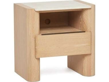 Interlude Home Arden 1-Drawer Natural Oak Wood Nightstand IL188341