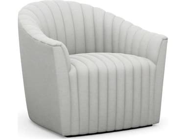 Interlude Home Channel Swivel Cream Accent Chair IL19800312