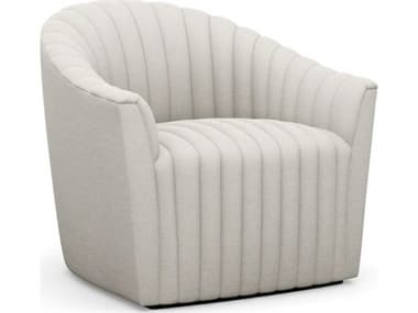 Interlude Home Channel Swivel Cream Accent Chair IL1980037