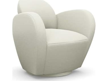 Interlude Home Miami Swivel White Accent Chair IL19800615