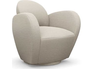 Interlude Home Miami Swivel Beige Accent Chair IL19800617