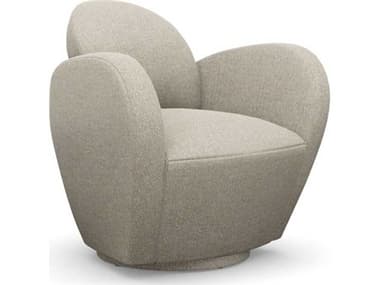 Interlude Home Miami Swivel Beige Accent Chair IL19800618