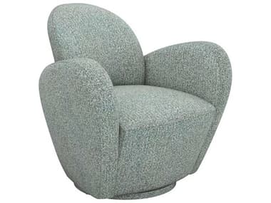 Interlude Home Miami Swivel 34" Green Fabric Accent Chair IL19800654