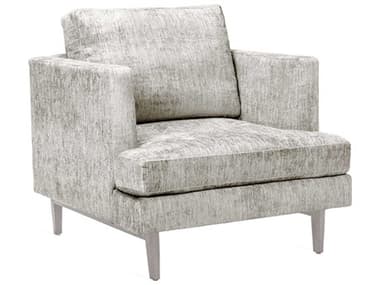 Interlude Home Ayler 35" Gray Fabric Tufted Accent Chair IL19800814