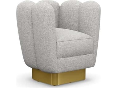 Interlude Home Gallery Swivel Gray Accent Chair IL19801014