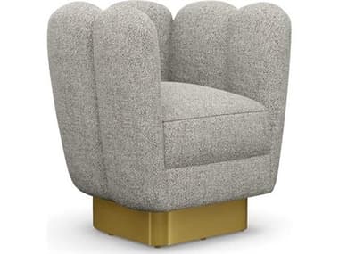 Interlude Home Gallery Swivel Gray Accent Chair IL19801016