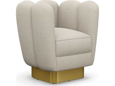 Interlude Home Gallery Swivel Beige Accent Chair IL19801017
