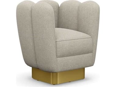 Interlude Home Gallery Swivel Beige Accent Chair IL19801018