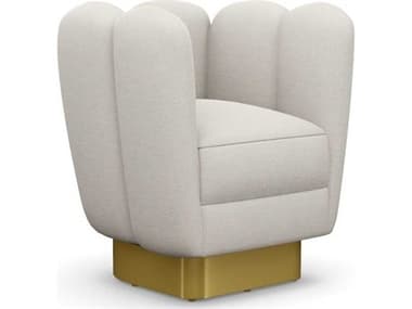 Interlude Home Gallery Swivel Cream Accent Chair IL1980107