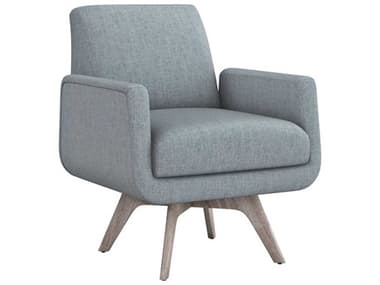 Interlude Home Landon 28" Gray Fabric Accent Chair IL19801250
