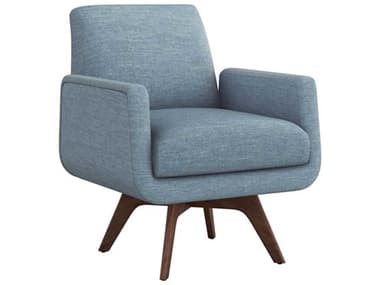 Interlude Home Landon 28" Blue Fabric Accent Chair IL19801252