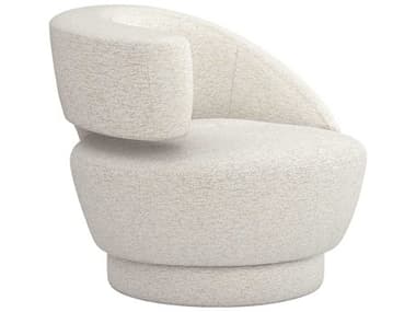 Interlude Home Arabella Swivel 35" Beige Fabric Accent Chair IL19801551