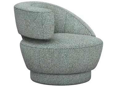 Interlude Home Arabella Swivel 35" Green Fabric Accent Chair IL19801554