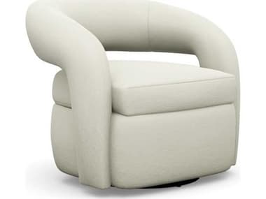 Interlude Home Targa Swivel White Accent Chair IL19801615