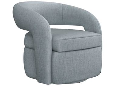 Interlude Home Targa Swivel 32" Gray Fabric Accent Chair IL19801650