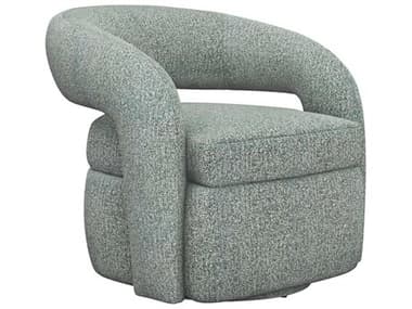 Interlude Home Targa Swivel 32" Green Fabric Accent Chair IL19801654